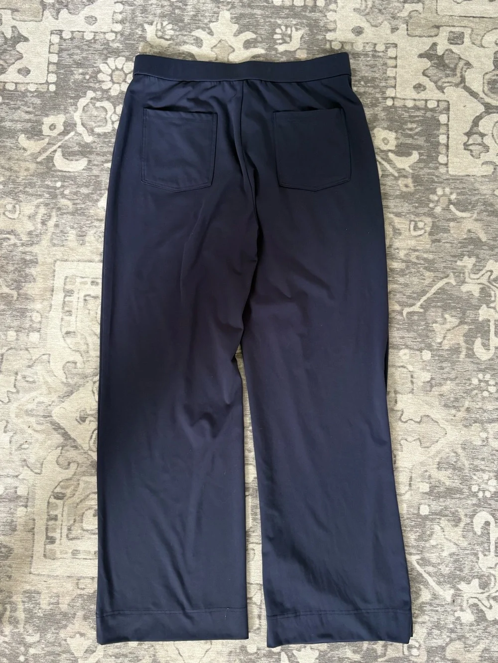 Halara DayStretch High Waisted Straight Leg Pants XL Tall Midnight Blue Pockets